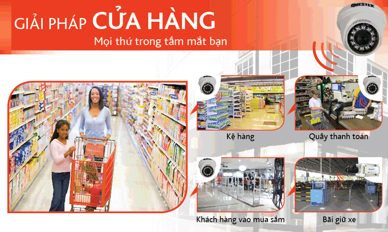 Giải pháp lắp đặt camera dành cho cửa hàng - Siêu thị tại Nam Định