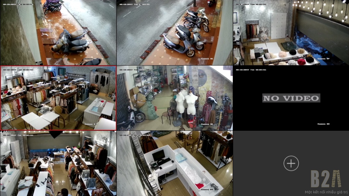 B2A triển khai lắp đặt hệ thống camera cửa hàng thời trang tại TP Nam Định
